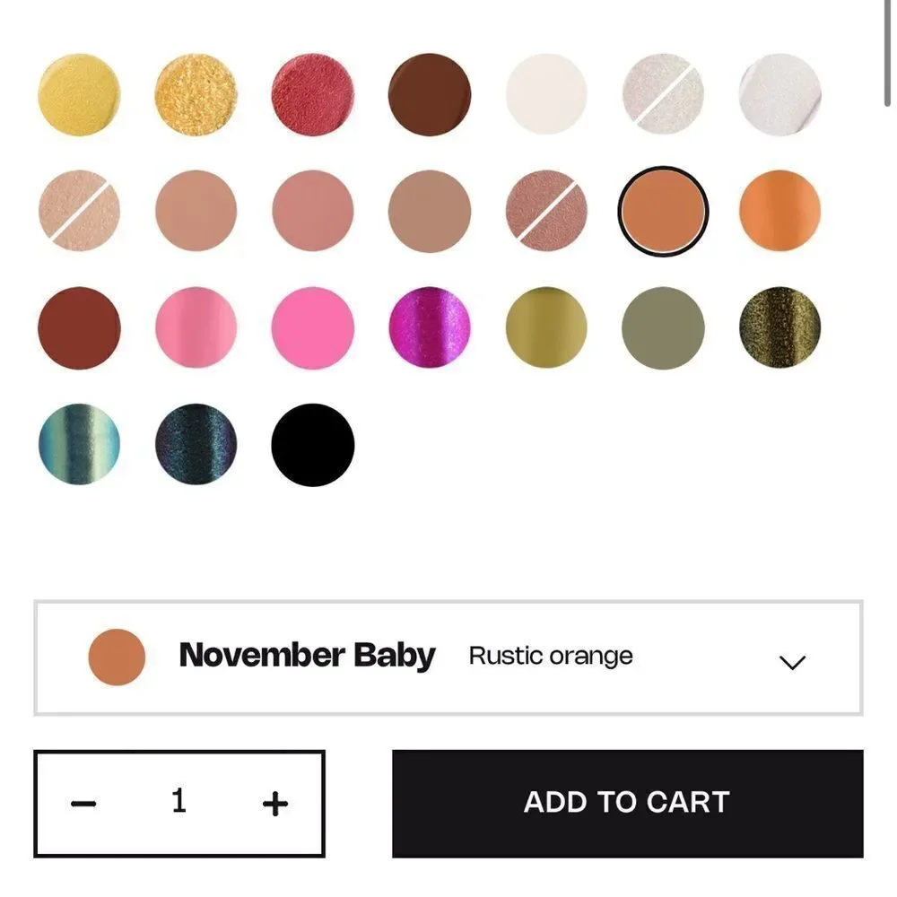 NIB Jeffree Star Liquid Star Eyeshadow- Color November Baby